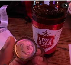 Recycled beer cap earring, lone star beer earring, star bottle cap earrings, beer lovers jewelry, gift for bartenders, texas beer earrings. Afro Beer Chick On Twitter Imagine Enjoying A Beer And There Is A Noose On The Bottle Cap Welp That Is What Happened To Felicia Bolton Of Wgn Will Some One Tell Lonestar Beer