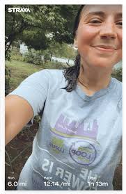 Completed my virtual this morning ! Wore my bid proud and an LLS T-shirt  from another fundraiser years ago.