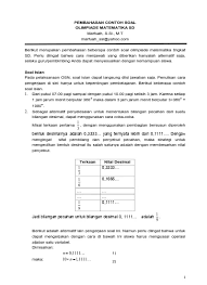 Maybe you would like to learn more about one of these? Pembahasan Contoh Soal Olimpiade Matemat