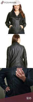 Ava Viv Women S Plus Faux Leather Moto Jacket 4x Black Faux Leather Moto Jacket Faux Leather Moto Jacket Clothes Design