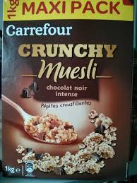 Huile d'olive bio costa d'oro: Crunchy Muesli Chocolat Noir Intense Carrefour 1 Kg