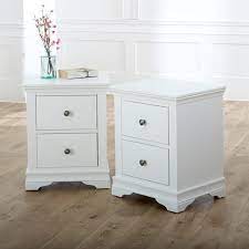 One important piece of furniture in the bedroom is the bedside cabinet in uk which many people tend to ignore. Pair Of White Bedside Tables Newbury White Range