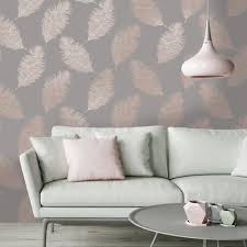 Check spelling or type a new query. Holden Fawning Feather Pattern Wallpaper Metallic Motif Bird Fern Leaf 12629 Grey Rose Gold I Want Wallpaper