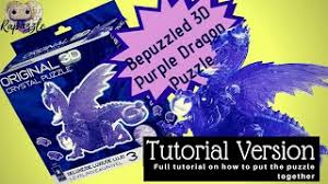 Maybe you would like to learn more about one of these? Bepuzzled 3d Crystal Puzzle Purple Dragon Tutorial Version Youtube