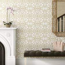 Simple shapes peel and stick wallpaper brings you the look and feel of premium fabric wallpaper without the cost and headaches of a professional installation. Mercer41 Rodas Shatter 16 5 L X 20 5 W Geometric Peel And Stick Wallpaper Roll Reviews Wayfair