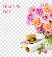 Floral home studio located in carlsbad. Teachers Day World Teacher S Student Message Teacher Bouquet Books Background Transparent Png