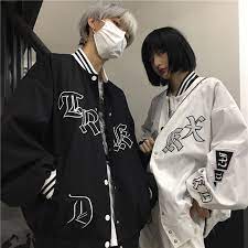 styleシリーズ 2color ジャケット スタジャン スカジャン 男女兼用 ゆったり カジュアル 黒 白 スタジャン 黒白 スタジャン 黒