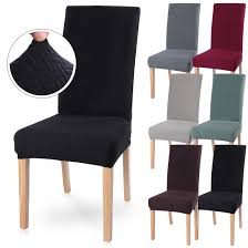 These chair cover protectors are made from high quality extra stretchy and sturdy spandex fabric (85 percent polyester and 15 percent spandex). Deconovo Set Of 6pcs Brown Color Stretch Chair Covers Spandex Dining Chair Cover For Wedding Banquet Party Dining Chair Slipcovers Home Kitchen Wudfurniture Com