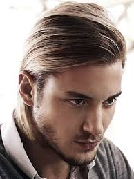 Mens Med Long One Length Minimal Texture Long Hair Styles Men Cool Hairstyles For Men Groom Hair Styles