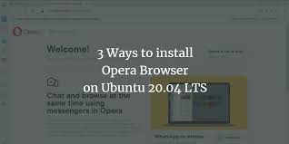 There are plenty of free vpn applications available for android. 3 Ways To Install Opera Browser On Ubuntu 20 04 Lts