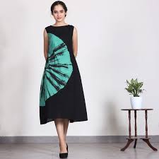 Black And Gold Tie Dye Dress Mint Black Hand Tie Dyed Dress With Pockets Rustorange Dresses Gathered Dress Block Print Scarf