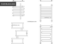 Section an elevation of glass balcony railing, roof safety railing systems, terrace fence. Heated Towel Rail Cad Block Autocad Drawings Free Download