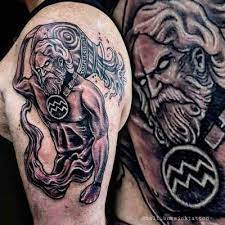 50 Best Aquarius Zodiac Sign Tattoos Ideas Hike N Dip Aquarius Tattoo Zodiac Tattoos Tattoos For Guys