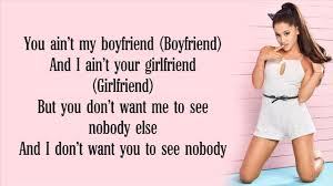 Ariana grande may be touring the country, killing it every night on tour, but that doesn't mean she's too busy to release a new single and music video. Ariana Grande Social House Boyfriend Lyrics Youtube