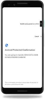 To give approval to : Protected Confirmation Android Open Source Project