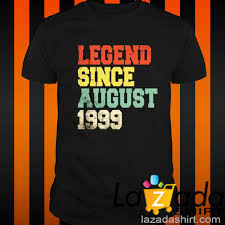 Born on august 19 #1. 22nd Vintage Legend August 1999 Birthday 22 Years Old Shirt Lazada Shirts