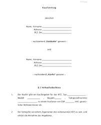 Der kaufvertrag beim kauf eines reisemobil oder wohnmobil, wohnwagen oder wohnanhänger. Kaufvertrag Kfz Oder Motorrad Gebraucht Muster Zum Download