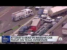 Cars, caravaners parking in designated truck parking bays. At Least 6 Dead In Massive I 35 Wreck In Fort Worth Texas Youtube
