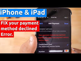 Apple Your Payment Method Was Declined Error How To Fix Youtube