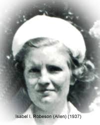 Isabel Irene (Allen) Robeson (1919-2010)