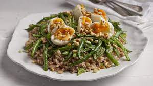 25 Interesting And Filling Grain And Rice Based Salad Recipes In 2021 Green Bean Salad Recipes Green Bean Salads Green Beans