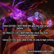Varus was completely different in his early lore, being a mortal human instead of a darkin. The Summoner S Code Exhibit 185 Varus 20 56 I Don T Think This Guy