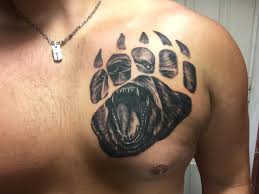 The man is a self believer and has got lots of confidence in his abilities, which is represented through the bear tattoo on his. First Tattoo Bear Claw By Zabou Guns And Needles Tattoo Studio Kos Town Greece Tattoos