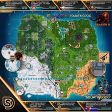 Complete Season 8 Week 8 Cheat Sheet With All Challenge Locations Epic Games Heard That You Like Challenges With Your Challenges S Fortnite Season 8 Cheating