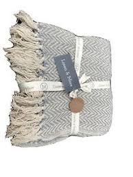 Gute baumwolldecken können trotzdem mit moderaten preisen aufwarten. Decke Shabby 100 Baumwolle Linen More Hochwertig Grau Beige Ebay