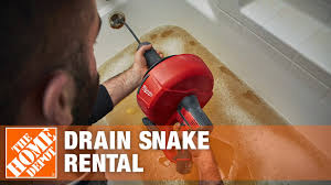 This is a flexible wire that can be inserted into holes and bends around pipes, reducing leaks and creating better water circulation. Drain Snake Rental The Home Depot Youtube