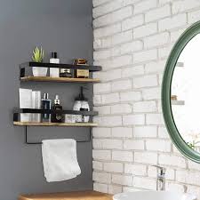 Created three separate shelves from a single wall cutout. Buy Bathroom Storage Shelves Over Toilet Bathroom Shelf With Towel Bar Bathroom Wall Shelf With Towel Rack Bathroom Shelf Organizer For Wall Living Room Kitchen Hallway Online In Hungary B08qf351bp