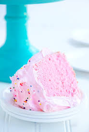 Perfectly Pink Angel Food Cake