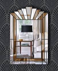 Mirrors, wall décor, decorative accents, vases Louis Art Deco Original Handcrafted Fan Wall Mirror In Bronze And Black Bespoke Mirrors Art Deco Mirrors Custom Made Mirrors