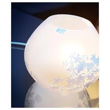 Knubbig Table Lamp With Led Bulb Cherry Blossoms White 7 Table Lamp Lamp Table Lamp Wood