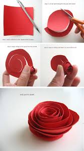 Der Trick Ist Aussen Anzufangen Zu Rollen Rose Aus Papier Von Dozi Matrjoschki Rosen Aus Papier Anleitung Fur Papierblumen Papierblumenhandwerk
