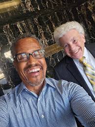 So good to see our former VP of Operations, Howard "dad" Mills back at  @wtkr3 in front of the auditorium named after him, in part for his 40 years  of dedicated time