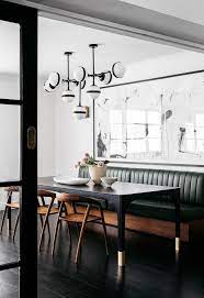 Contemporary Dining Room With Mismatched Seating Dining Room Contemporary Modern Dining Room Dining Room Design