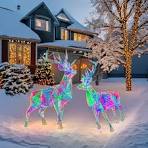 4ft Inflatable Lighted Dog Christmas Decorations Outdoor Inflatable  Christmas Animal Decor for Lawn