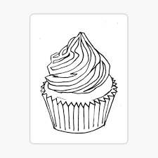Download and print free pastry desserts coloring pages. Colouring Page Stickers Redbubble