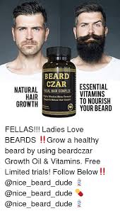 Prime beard beard growth supplement. Beard Czar Essential Natural Hair Growth Facial Hair Complex Vitamins To Nourish Your Beard Dy Effective Mens Formula Supports Natural Hair Growth Fellas Ladies Love Beards Grow A Healthy Beard By Using