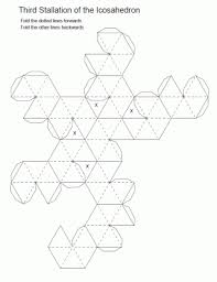 Net Third Stellation Of The Icosahedron Paper Crafts Origami Paper Models Paper Crafts Diy