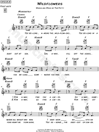 Check spelling or type a new query. Tom Petty Wildflowers Sheet Music Leadsheet In F Major Download Print Sku Mn0178453