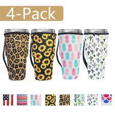 Dunkin donuts iced coffee is keto friendly and low carb by default, so try not to add too much additives to increase sugar intake. Reusable Neoprene Iced Coffee Cup Sleeve Neoprene Insulated Sleeves Cup Cover Holder Idea For 30oz 32oz Tumbler Cup Trenta Starbucks Large Dunkin Donuts Only Cup Sleeves Buy Online In Samoa At Samoa Desertcart Com Productid