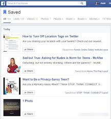 To view the things you've saved: Save For Later On Facebook Instead Of Sharing Be Web Smart