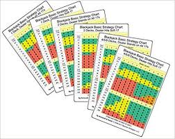 Set Of Six Blackjack Basic Strategy Cards Kenneth R Smith