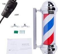 Amazon.com: Barber Pole LED Light, Rotating Barber Shop Sign ...