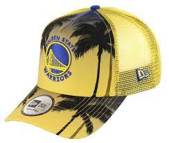 The official warriors pro shop at nba store has all the authentic warriors jerseys, hats, tees, apparel and more at the nba store. Golden State Warriors Nba Palm Tree A Frame Trucker Cap New Era