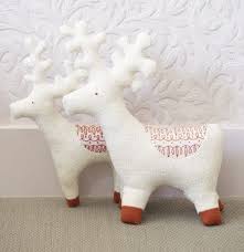 Reindeer Scandinavian Embroidery Felt Christmas Ornaments Free Christmas
