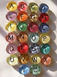 Such A Cute Change Up From The Regular Brightly Colored Plastic Letters You Usually Find On Fridges Alphabet Magnets Diy Letters Crafts