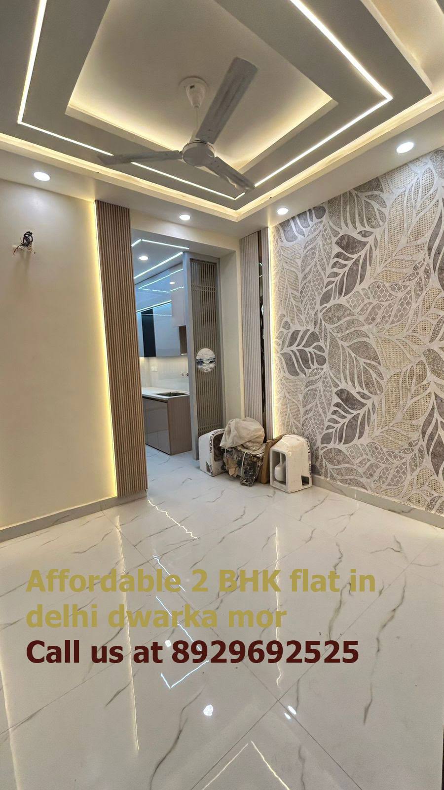 semi furnished 2 BHK flat in Dwarka Mor with modular kitcn product image